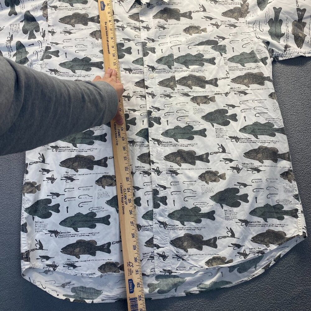 Men's Shirt Green Sailfish Swordfish fish Fishing Sportsman Short Sleeve XL - Picture 5 of 12